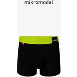 Atlantic Man boxers PREMIUM with mikromodal - black/yellow | Shoptok.si