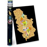 Junior Scratchy B2, greb mapa, 54x70cm - odaberite motiv u