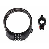 Force brava f lux spiralna šifra sa držačem 85cm/10mm,crna | ePonuda.com