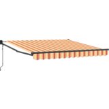 vidaXL samodejna retraktibilna tenda rumena in oranžna 300x250 cm | Shoptok.si