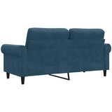  Dvosjed plavi 140 cm baršunasti | shoptok.hr