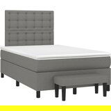  The Living Store Box spring postelja z vzmetnico temno siva 120x190 cm blago - Box Spring Postelja, (21498129) | Shoptok.si