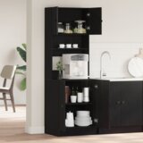 vidaXL kuhinjski ormar crni hrast 60x50x180 cm konstruirano drvo | shoptok.hr