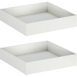  Vrtna saksija 2 kom. Bijela 100 x 100 x 20 cm Čelična vrata | shoptok.hr