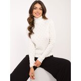 Fashion Hunters Ecru women's turtleneck | Shoptok.si