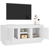 TV ormarić bijeli 102 x 35 x 45 cm od konstruiranog drva | shoptok.hr