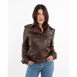 La Force Fashion Kožna jakna Nelly-2 - Braon | Eponuda.com