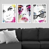 Wallity Set uramljenih slika 3BC_3848730, 3 dijela | Eponuda.ba