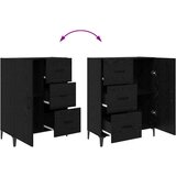  Kreveta Crni hrast 69 5 x 34 x 90 cm Konstruirano drvo | shoptok.hr