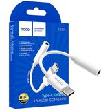 Hoco LS30 adapter za slušalice, USB tip C do 3,5 mm, bijeli Cijene