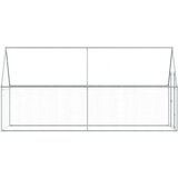  Kokošnjak srebrn 400x100x190 cm pocinkano jeklo | Shoptok.si