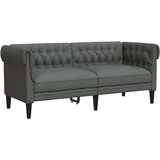  Kavč dvosed Chesterfield temno siva tkanina | Shoptok.si