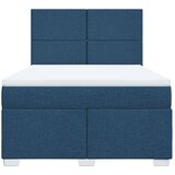  Krevet s oprugama i madracem plavi 140 x 190 cm od tkanine | shoptok.hr