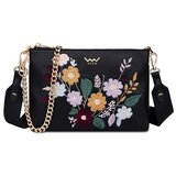 Vuch Torba Lylann Flowers Black, 16,5 x 24 cm Slike