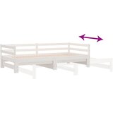  Dnevni ležaj na izvlačenje bijeli od borovine 2 x (90 x 200) cm | shoptok.hr