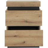 Modern Living Nočna Omarica Corte, Barva Hrasta, Siva | Shoptok.si