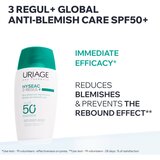 Uriage Hyseac 3-Regul+ Global Anti-Blemish Care SPF50+ dnevna krema za mastno kožo SPF 50+ 50 ml | Shoptok.si