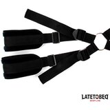 LateToBed BDSM Line Komplet Shoulder Swingstrap Black | Shoptok.si