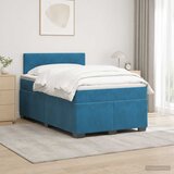  Krevet s box springom, madracem i LED-om Plava 120 x 190 cm | shoptok.hr