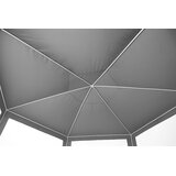 Multi Garden vrtni paviljon 2 × 2 × 2 m s komarnikom, sivi | shoptok.hr
