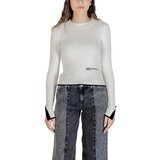 Karl Lagerfeld Puloverji KLJ MOCK NECK SWEATER A3W18006 Bela | Shoptok.si