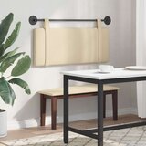  Držeće uzglavlje Zidne Jednobojno Krema 110 x 55 x 5 cm tkanina - Krema 100 cm bez LED svjetla | shoptok.hr