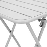 Bistro Stol Bijelo 55 x 55 x 72,5 cm Čelik s prahom | shoptok.hr