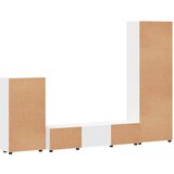  Set TV komoda FLORIN 3 kom. Bijelo Konstruirano drvo | shoptok.hr
