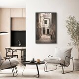  Slika - Retro Alley (1 Part) Vertical 40x60 U crnom drvenom okviru | shoptok.hr