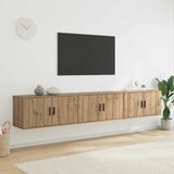 vidaXL Set stenskih televizijskih kabinetov 3 pcs Umetni hrast | Shoptok.si