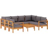 vidaXL 6-dijelna set vrtnih sofa s jastucima masivno bagremovo drvo | shoptok.hr