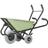 Matador Samokolnica TORO ERGO, korito iz HDPE, zelene barve, kolesa odporna proti predrtju | Shoptok.si