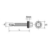 Shumee IMPAX VIJAK SAMOVRTALNI Z EPDM POCINKANO 5,5*75MM #5MM, (21392340) | Shoptok.si