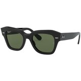 Ray-ban State Street RB2186 901/58 Polarized L (52) Črna/Zelena Cene