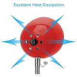 Aigostar Stona lampa sa stezaljkom 1xE27/11W/230V crvena/hrom | Eponuda.com
