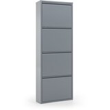 Kave Home sivi metalni cipelar s 4 preklopne ladice Rox Cijene