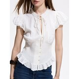 Reserved Bluza od mješavine viskoze - krem Cijene