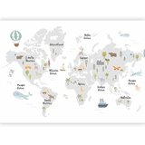  Foto tapeta - Minimalist Map for Children\'s Room 250x175 Vodootporna | shoptok.hr