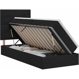 Krevet s madracem i skladištem Crna 90 x 200 cm tkanina | shoptok.hr