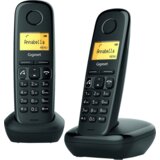Gigaset Telefon bežični, LCD display, 2 jedinice – A270 DUO Black | Eponuda.ba