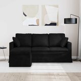 SOFA Crna 178 x 134 x 80 cm Baršun | shoptok.hr