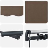  Povlačivi tende Sivosmeđa 500 × 350 cm Poliester i aluminij | Shoptok.si