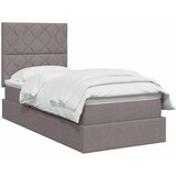  Krevet s madracem i skladištem Sivosmeđa 90 x 200 cm tkanina | shoptok.hr