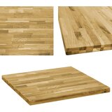 MM Površina za mizo trden hrastov les kvadratna 44 mm 80x80 cm Cene