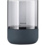 Blomus Komplet 2 sivih steklenih svečnikov z betonskim podstavkom Blomus Calma Cene