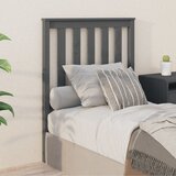 vidaXL posteljno vzglavje sivo 81x6x101 cm trdna borovina | Shoptok.si