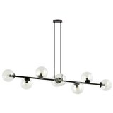  Visilica na sajli ROSSI 8xE14/10W/230V crna/prozirna | Eponuda.com