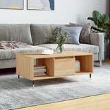 vidaXL Klubska mizica sonoma hrast 90x50x36,5 cm inženirski les Cene