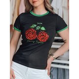 DStreet T-shirt damski z cekinami ROSAWIS czarny | ePonuda.com