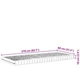  Madrac od pjene bijeli 80 x 210 cm 7 zona tvrdoća 20 ILD | shoptok.hr